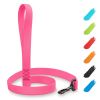 Waterproof Dog Leash 4 Ft x 4/5 inch Anti Slip Dog Leash for Large Small and Medium Dogs Heavy Duty with Water and Dirt Resistant Pink Color