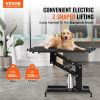 VEVOR 43" Hydraulic Pet Grooming Table, Heavy Duty Dog Grooming Arm for Medium/ Small Dogs, Height Adjustable Dog Grooming Station