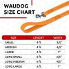 Orange Waterproof Dog Leash 6 Ft x 3/5 inch Anti Slip Dog Leash for Large Small and Medium Dogs Heavy Duty Water and Dirt Resistant