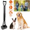 31.5in Pet Pooper Scooper Foldable Long Handle Dog Poop Waste Pick Up Rake for Large Medium Small Dogs